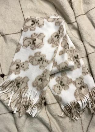 Милый шарфик с медведями