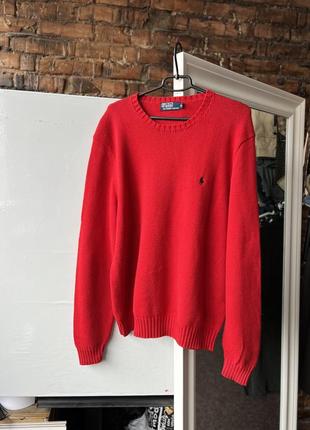 Polo by ralph lauren vintage men’s red sweatshirt кофта