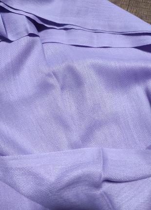 Шарф жіночий демісезонний бузковий фіолетовий сіреневий хустка4 фото