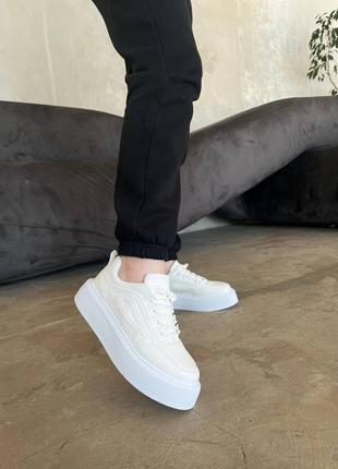 Женские белые кроссовки, легкие базовые кроссы, люкс качество6 фото