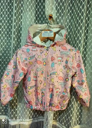 Ветровка на девочку 1,5-2,5года.