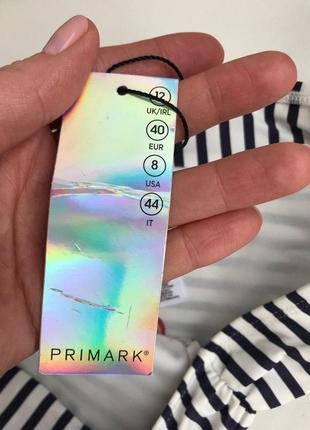 Uk12 eur40 us8 it44 новые полосатые плавки primark низ купальника4 фото