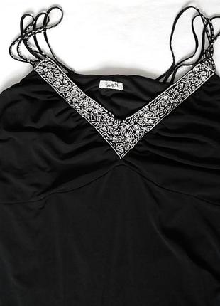 Чорне вечірнє плаття в підлогу від німецького бренду so bin ich, великий розмір4 фото