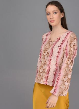 Легка блузка з довгими рукавами vila, m/l1 фото