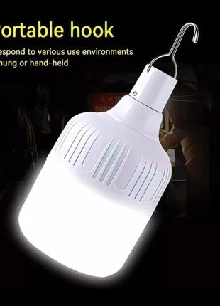 Светодиодная led лампа с аккумулятором, хватает до 15 часов работы