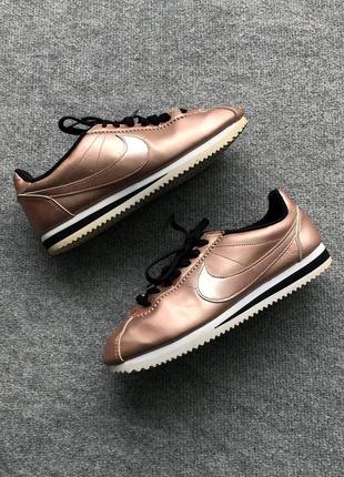 Оригинальные кроссовки nike wmns classic cortez leather sneakers metallic red3 фото