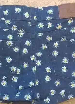 Новые джинсовые яркие шорты для девочки c печатью. denim co2 фото