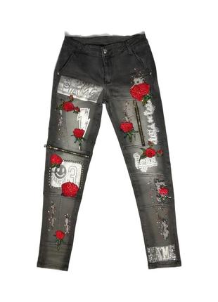 Gsc jeans, винтажные джинсы, crazy style, 00х годов, trash style