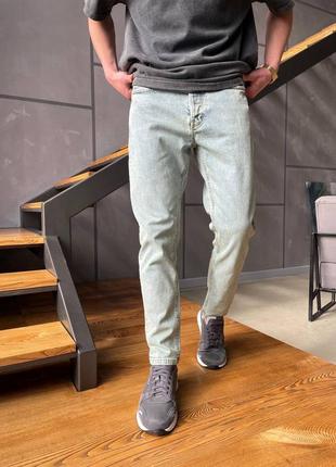 Мужские джинсы светло-синие  ⁇  качественные базовые мужские джинсы