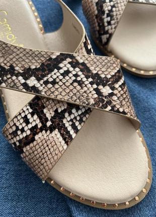👠 стильні босоніжки трендовий принт2 фото