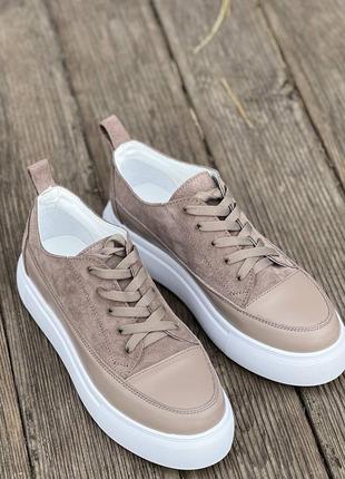 Удобные кеды натуральные