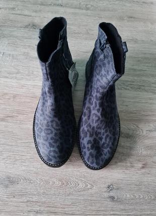 Ботинки кожаные леопардовые swaggiese2 фото