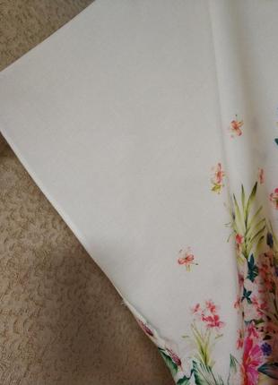 Кимоно накидка кардиган цветочный принт оверсайз бренд new look,р.124 фото
