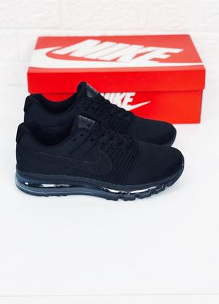 Кросівки чоловічі nike air max чорні мужские весенние кроссовки найк аир макс1 фото