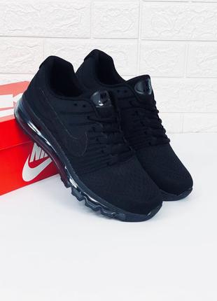 Кросівки чоловічі nike air max чорні мужские весенние кроссовки найк аир макс4 фото