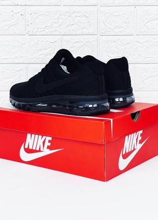 Кросівки чоловічі nike air max чорні мужские весенние кроссовки найк аир макс5 фото