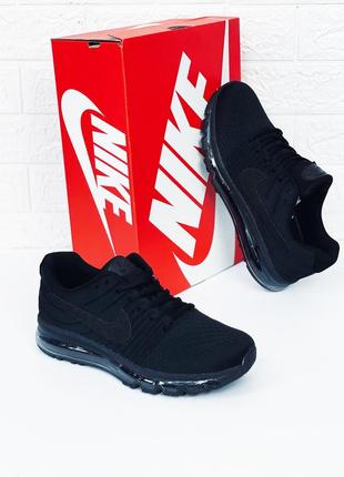 Кросівки чоловічі nike air max чорні мужские весенние кроссовки найк аир макс6 фото