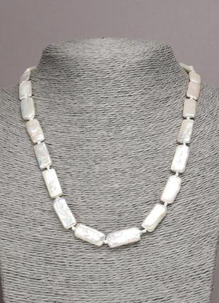 Буси з натуральних оксамитових перлів d-20х9(+)м l-45sм+-