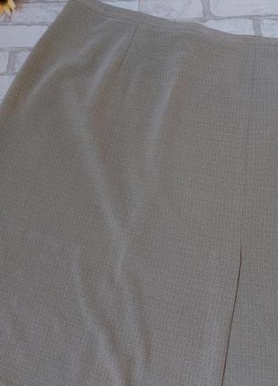 Юбка женская миди оливкового цвета большой размер2 фото
