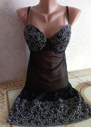 Пеньюар жіночий сітка з вишивкою cleopatra