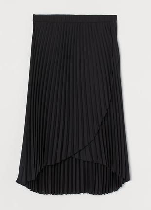 Новая плиссированная юбка миди h&m