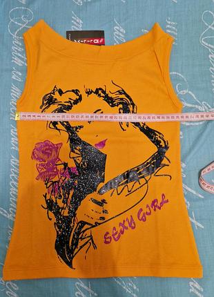 Женская оранжевая майка