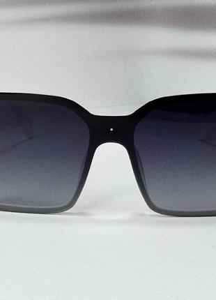 Очки солнцезащитные женские квадратные с поляризационными линзами в белой пластиковой оправе2 фото