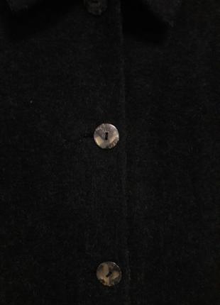 Сірий шерстяний кардіган з бахрамой, пальто оверсайз, піджак wallis6 фото