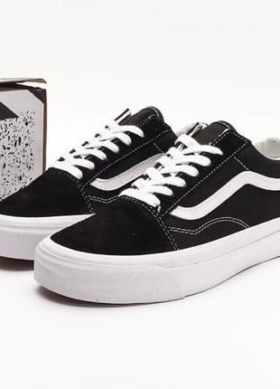 Женские кроссовки,кеды vans old skool black white