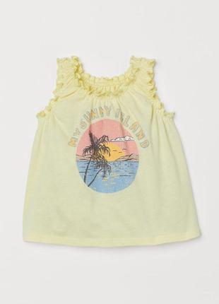 Футболка h&amp;m для девочки майка на лето hm