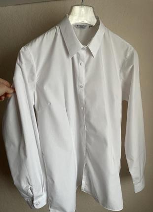 Рубашка белая женская ,новая l2 фото