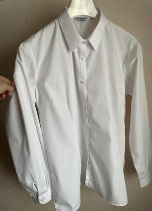Рубашка белая женская ,новая l3 фото