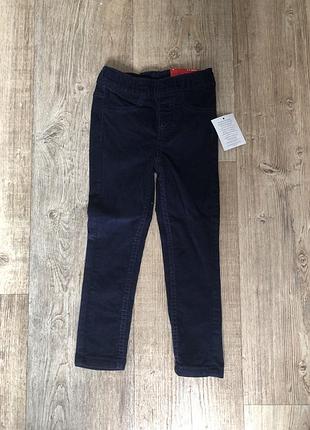 Новые брюки брюки роста 98 синих демисезон велюр вельвет kiki&amp;koko