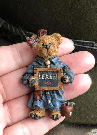 Брошь винтаж мишка  "boyds bear девчушка" 6