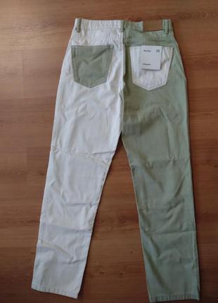 Bershka straight bicolor jeans джинси прямі3 фото