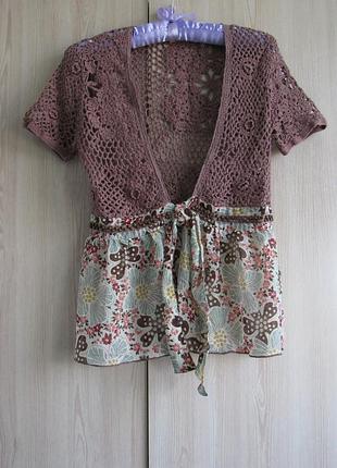 Накидка ажурный кардиган брэнд new look англия