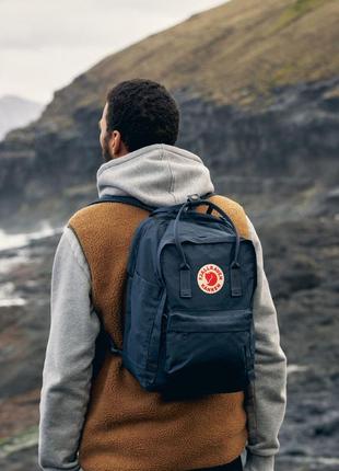 Рюкзак сумка міський унісекс фірмовий класичний портфель fjallraven kanken dusk classic канкен