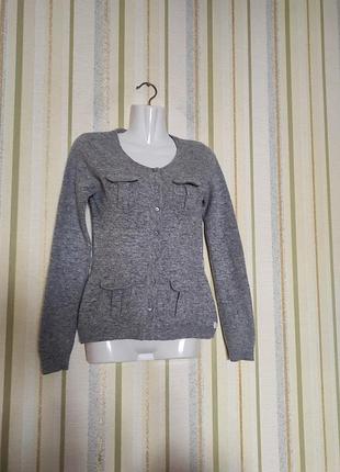 Вовняний кардиган светр джемпер