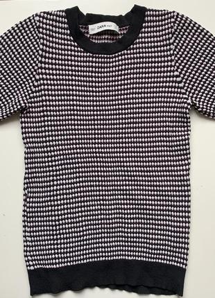 Футболка zara knit