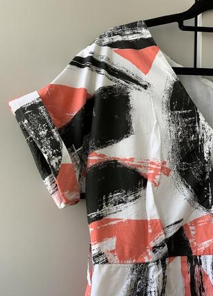 Летнее хлопковое платье миди 6