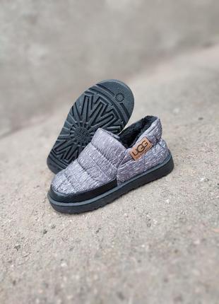 Черные автоледи дутики угги слипоны мокасины 22.5 см 23 см 35р 36 р