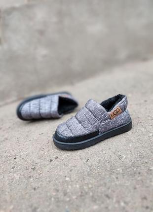 Черные автоледи дутики угги слипоны мокасины 22.5 см 23 см 35р 36 р