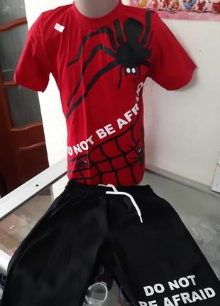 Комплект комплекты шорты футболка спайдермен Человека
