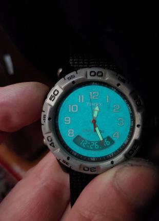 Timex expedition indiglo wr 100m, мужские экстремальные часы3 фото