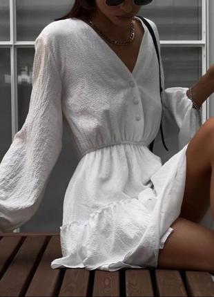 Легкое белое нежное платье из муслина💕2 фото