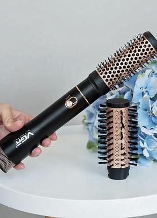 Фен-щетка браш vgr золото расческа vgr v-559