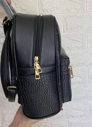 Жіночий рюкзак під рептилію модний і стильний міні рюкзачок міської для дівчат еко шкіра4 фото