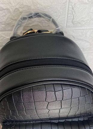 Жіночий рюкзак під рептилію модний і стильний міні рюкзачок міської для дівчат еко шкіра5 фото