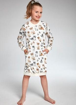Нічна сорочка для дівчаток cornette 942 — 18 105 lovely cat4 86-92