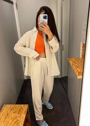 Летний костюм рубашка+брюки